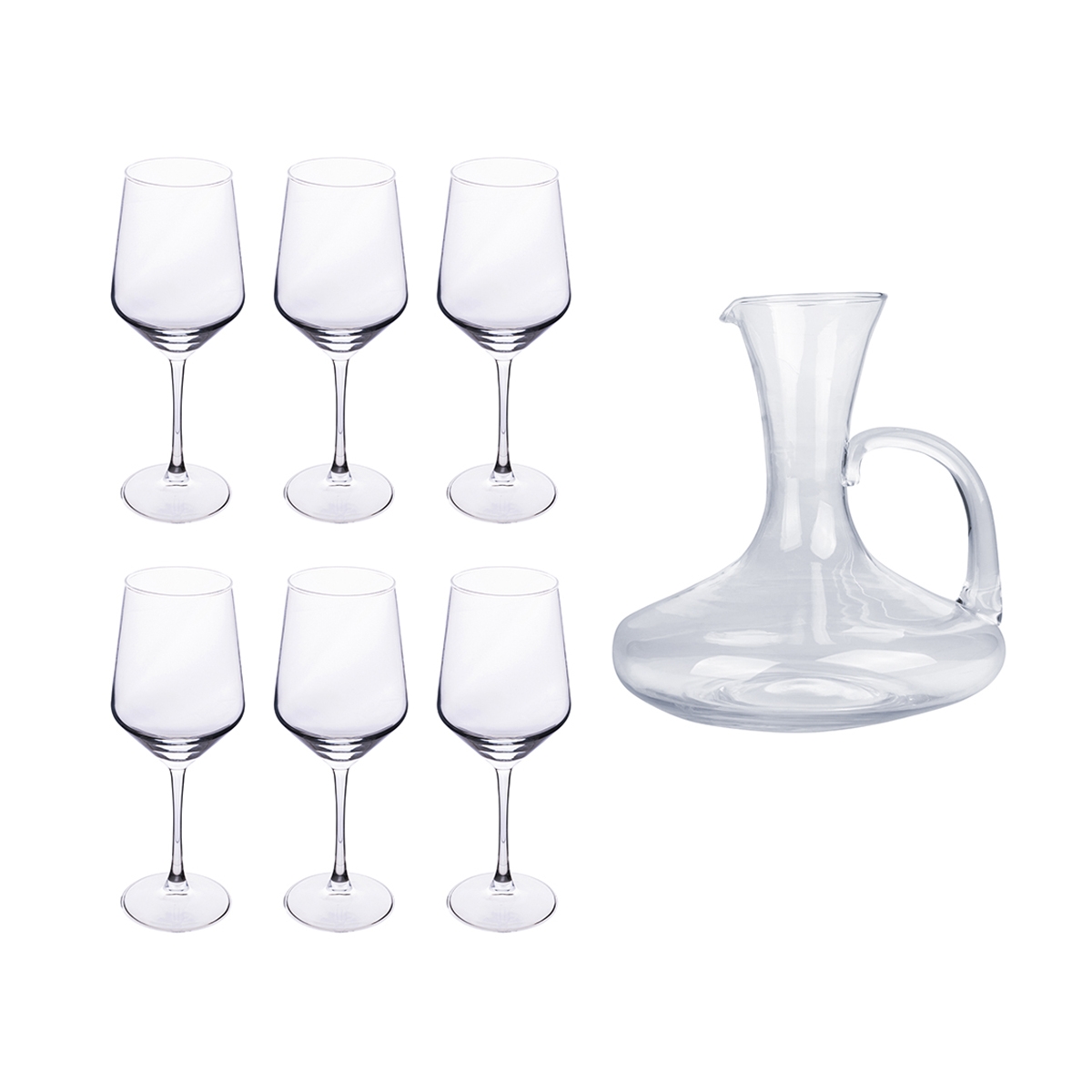 Royal Set vinsmagningssæt: 6 glas + karaf i glas Kampagne Royal Set vinsmagningssæt: 6 glas + karaf i glas Kampagne