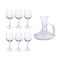 Royal Set vinsmagningssæt: 6 glas + karaf i glas Kampagne
