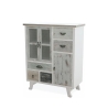 Shabby chic trækommode med 5 skuffer og 3 låger Decapé Kampagne
