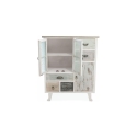 Shabby chic trækommode med 5 skuffer og 3 låger Decapé På Tilbud