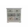 Shabby chic kommode i træ med 6 skuffer 77x35x77cm Decapé Tilbud