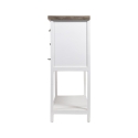 Shabby chic trækonsol med 9 skuffer 80x32,5x82cm Sardinia Tilbud
