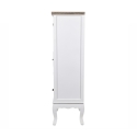 Høj kommode i træ med 8 skuffer 58x35x123cm shabby chic Sardinia Tilbud