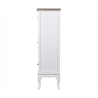 Høj kommode i træ med 8 skuffer 58x35x123cm shabby chic Sardinia Tilbud