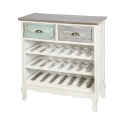 Shabby Chic Cortez vinskab i træ, plads til 21 flasker Kampagne