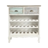 Shabby Chic Cortez vinskab i træ, plads til 21 flasker På Tilbud