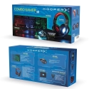 Combo Gamer 5-i-1 tastatur headset mus musemåtte og adapter Milao Pris