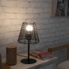 Skrivebordslampe med rattan-look Sayura På Tilbud