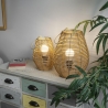 Lumezi hængelampe anfora rattan-effekt h34cm På Tilbud