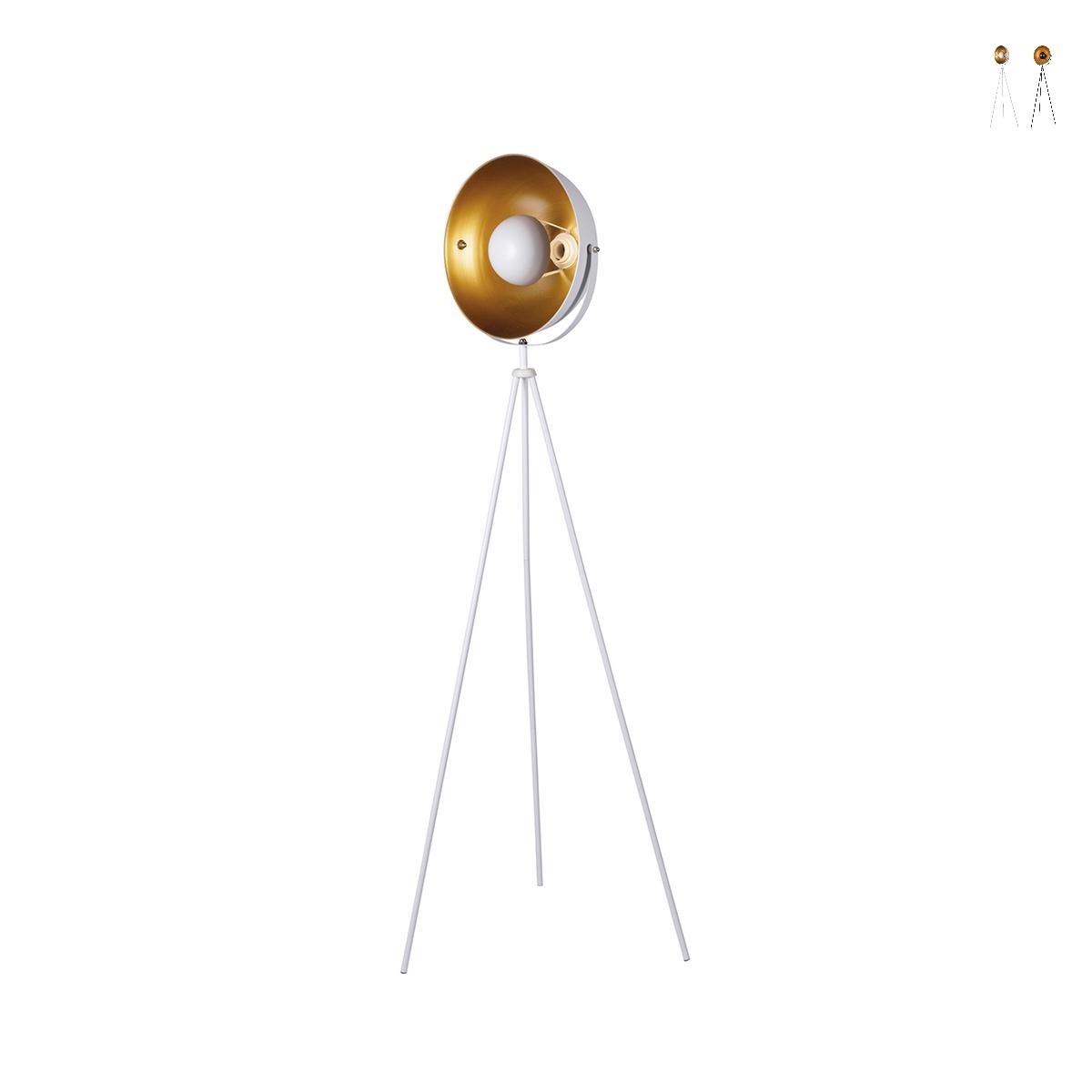 Industria justerbar metalgulvlampe med tre ben Kampagne Industria justerbar metalgulvlampe med tre ben Kampagne
