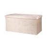Makino multifunktionel opbevaringsbænk i fløjlseffekt 76x37,5x38 cm Billig