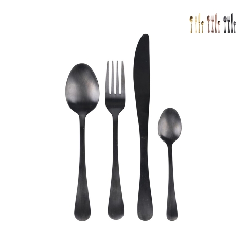 Sæt med 24 bestik i rustfrit stål 18/0 satin finish 5th Avenue Kampagne
