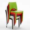 Sæt med 24 Paris Grand Soleil stabelbar spisebord stole plastik i mange farver 