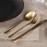 Sæt med 24 rustfri stålbestik 18/0 satin finish Milano På Tilbud