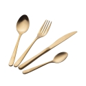 Sæt med 24 rustfri stålbestik 18/0 satin finish Milano Tilbud