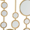 Dekorativt panel i geometrisk design med gyldne spejle Gloss Tilbud