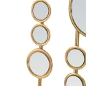 Dekorativt panel i geometrisk design med gyldne spejle Gloss Udsalg
