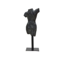 Dekorativ skulptur af kvindebuste i sort harpiks Afrodite Rabatter