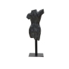 Dekorativ skulptur af kvindebuste i sort harpiks Afrodite Rabatter