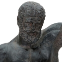 Buste af mand i sort harpiks, skulptur Ercole Tilbud