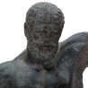 Buste af mand i sort harpiks, skulptur Ercole Tilbud