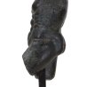 Buste af mand i sort harpiks, skulptur Ercole Udsalg
