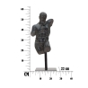 Buste af mand i sort harpiks, skulptur Ercole Mængderabat