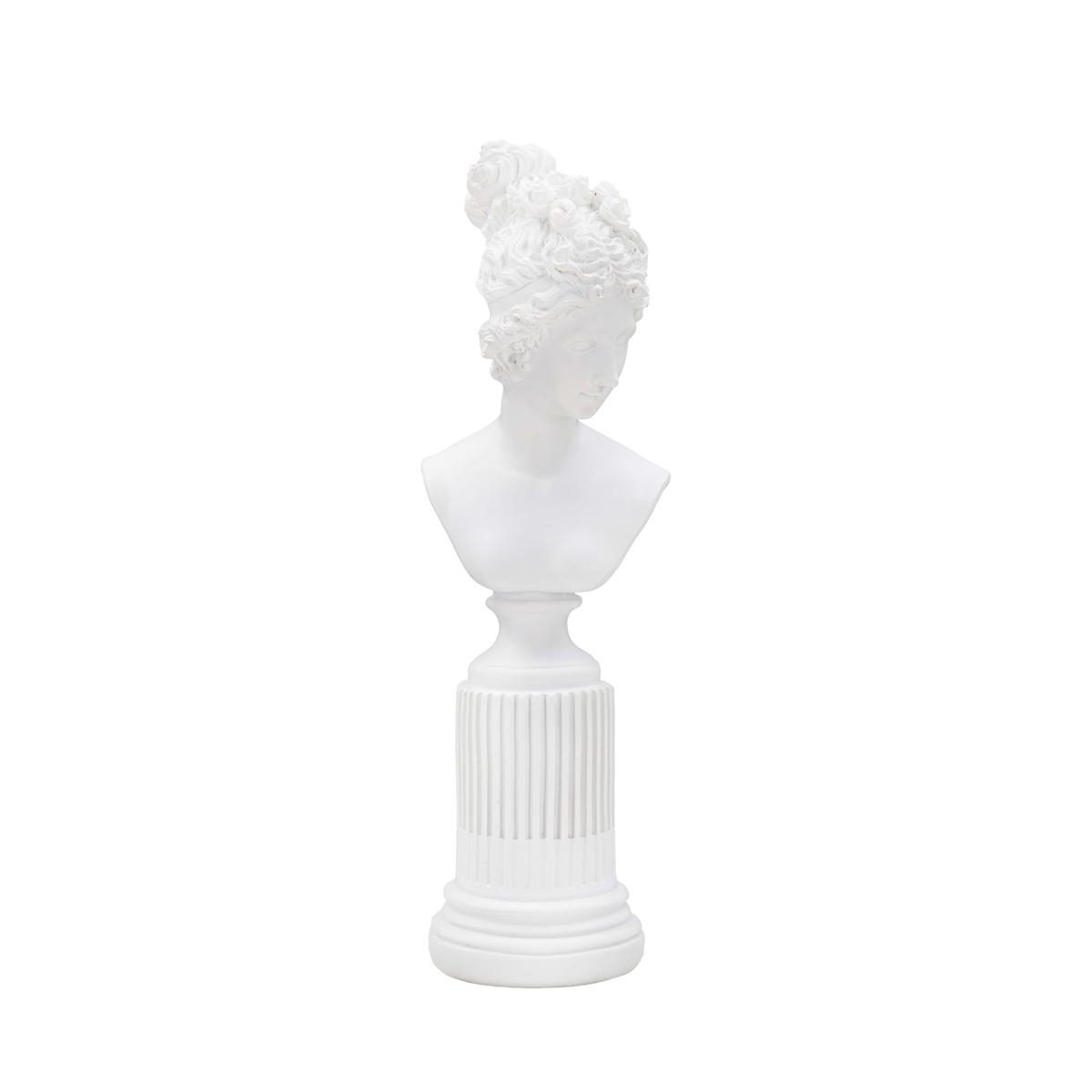 Klassisk kvindebuste statuette i hvid resin Era Kampagne Klassisk kvindebuste statuette i hvid resin Era Kampagne