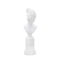 Klassisk kvindebuste statuette i hvid resin Era Kampagne