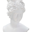 Klassisk kvindebuste statuette i hvid resin Era Udsalg