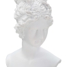 Klassisk kvindebuste statuette i hvid resin Era Udsalg