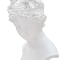 Klassisk kvindebuste statuette i hvid resin Era Udvalg
