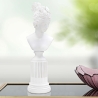 Klassisk kvindebuste statuette i hvid resin Era På Tilbud