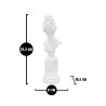 Klassisk kvindebuste statuette i hvid resin Era Mængderabat
