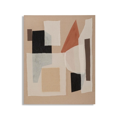 Abstrakt maleri på lærred, boho chic stil 100x80 cm Seyla Kampagne