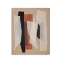 Abstrakt boho chic geometrisk maleri på lærred 100x80 cm Naruk Kampagne