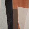 Abstrakt boho chic geometrisk maleri på lærred 100x80 cm Naruk Tilbud