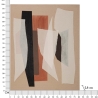 Abstrakt boho chic geometrisk maleri på lærred 100x80 cm Naruk Udvalg