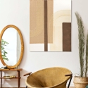 Abstrakt maleri på lærred i boho chic stil 100x80 cm Lofty På Tilbud