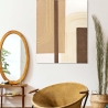 Abstrakt maleri på lærred i boho chic stil 100x80 cm Lofty På Tilbud