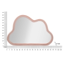 Vægspiegel i skyform med fløjlsramme 90x60 cm Cloud Mængderabat