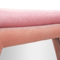 Moderne vægspejl med rosa velourramme, hexagon Tony Rabatter