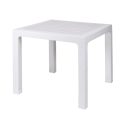 Firkantet udendørs plastbord med rattan-look 80x80 cm Varnu Egenskaber