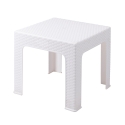 Udendørs lavt bord 43x43 cm i plast med rattan-look Zhorek Udvalg