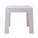 Udendørs lavt bord 43x43 cm i plast med rattan-look Zhorek Rabatter