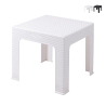 Udendørs lavt bord 43x43 cm i plast med rattan-look Zhorek Kampagne