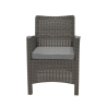 Havesæt med 2-personers sofa, lænestole og bord i rattan-look Malaga Valgfri