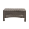 Havesæt med 2-personers sofa, lænestole og bord i rattan-look Malaga Pris