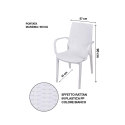 Havestol i polypropylen med rattan-look og armlæn Paros Omkostninger
