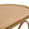 Metalkonsol i boho chic stil med rattanbordplade Samui Valgfri